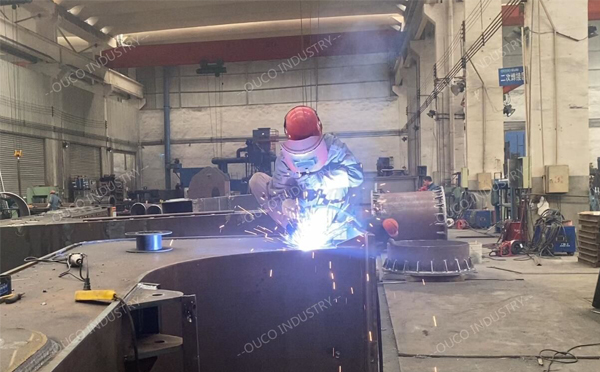 Ship crane workshop - welding