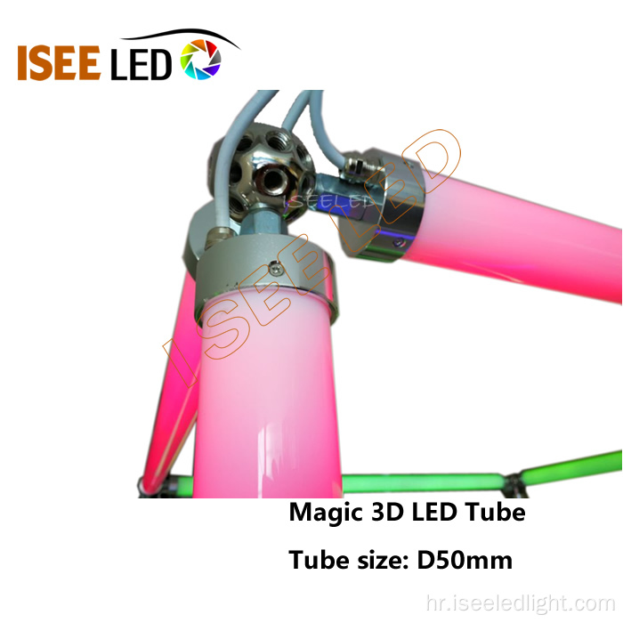 Višestruki smjer DMX512 3D cijev svjetlost