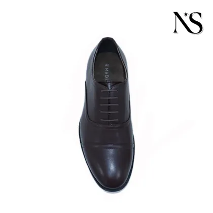 These brown leather dress shoes are a paragon