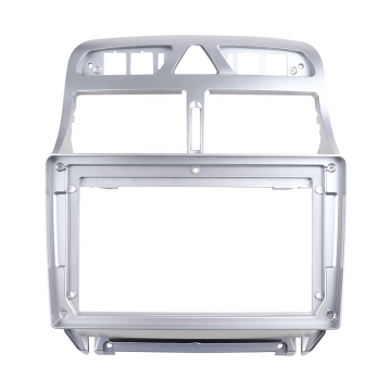 กรอบวิทยุสเตอริโอรถยนต์สำหรับ Peugeot 307 2002-2013 ด้วยสายรัดสายไฟและสายเคเบิล RCA