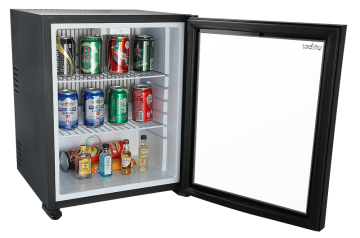 Absorptionsminibar med enkelglasdörr