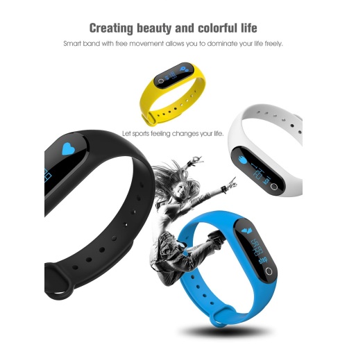 Heart Rate Monitor Step Count Sports Bracelet