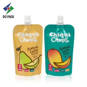 200ml Juice Pouch Reusable liquid juice packaging spout bags