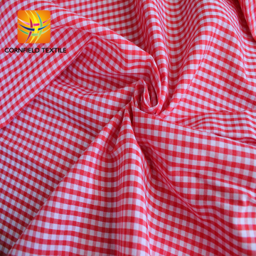 camisa a cuadros de moda 65 poliéster 35 tela de algodón