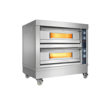 2 capas de pizza de pizza de acero eléctrico de dos pisos de 4 bandejas: su mejor compañero de cocción