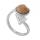 Assorted Picture Jasper Stone Rings Owl Shape Ring for Women Picture Jasper Heart Rings for Girl Women Wedding Adjustable ring