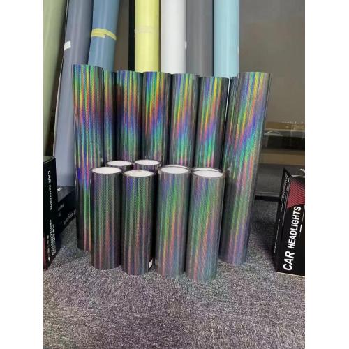 Rainbow Laser Honeycomb Car Headlight Tint