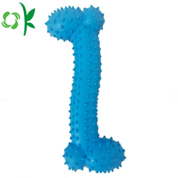 Dog Bone Ball Safe Training Silicone Pet Toys