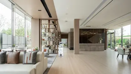 Hotel with Robot Room Service