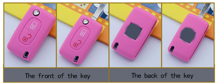 peugeot silicone car key bag