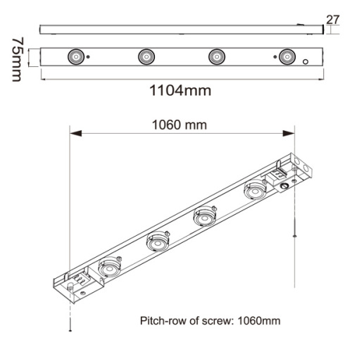 Recessed Under Cabinet Lighting LED Cabinet Downlight Strip Manufactory