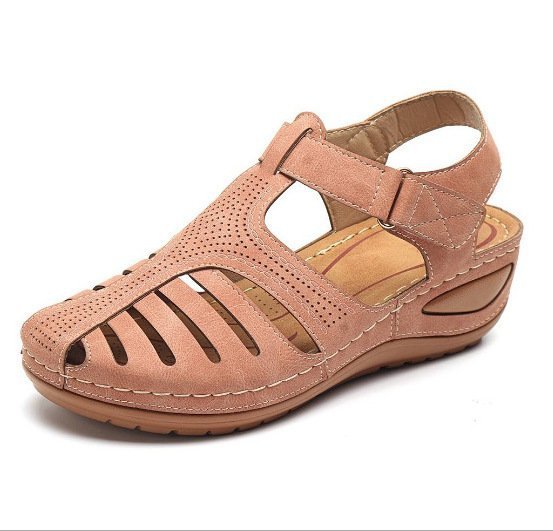 Женщины PU High High Roman Romanles Comfy Summer