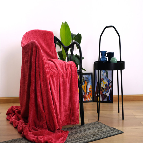 Selimut Dicelup Dicetak Selimut Tempat Tidur Fleece Plush Pendek