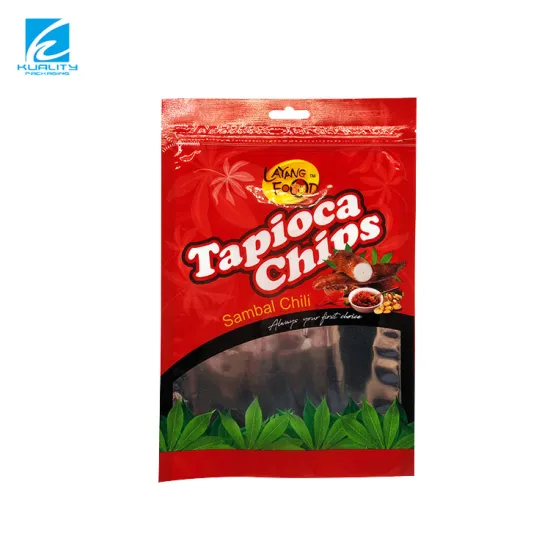 Custom Printed 3 Side Seal Chili Powder Packaging Bag with Zipper