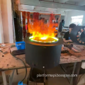 3D600mm Round interior decorative electric fireplace LED realistic monochrome flame round electronic humidifier Steam fireplaces