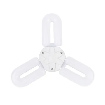 3U Leaf Shaped Foldable LED E27 Fan Bulb Light