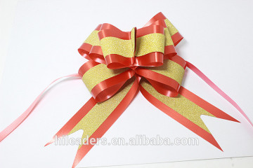 Wholesale Decorative Artificial Red PP Ribbon Flowers