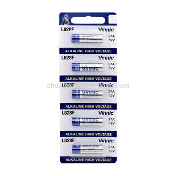 12v A27 high voltage alkaline cylindrical button cell L828F 27A 0% mercury