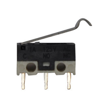 Micro switch, applicable for household appliance, 1A/125V AC or 0.5A/30V DC rating