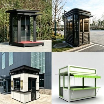 Portable Folding Gatehouse for Employee Access and Reception