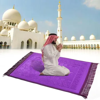 Modern Anti-Slip Thick Soft Wholesale Islam Prayer Rugs with Tassels