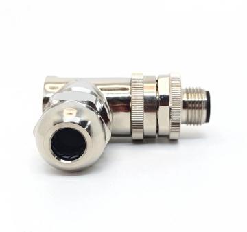 M12 5 Pin Right angle Male Connector