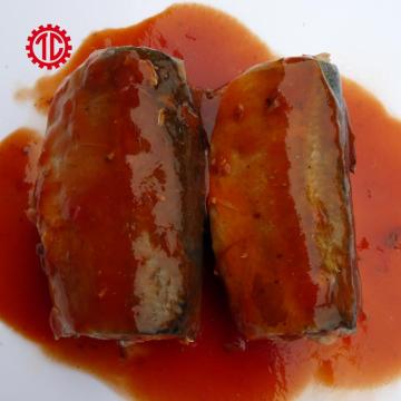 Caballa enlatada en salsa de tomate picante