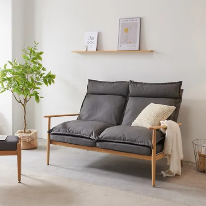 Adjustable Backrest Double Washable Recliner Sofa