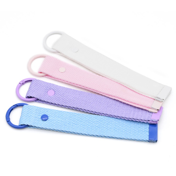 Embroidered Canvas Webbing Keychain