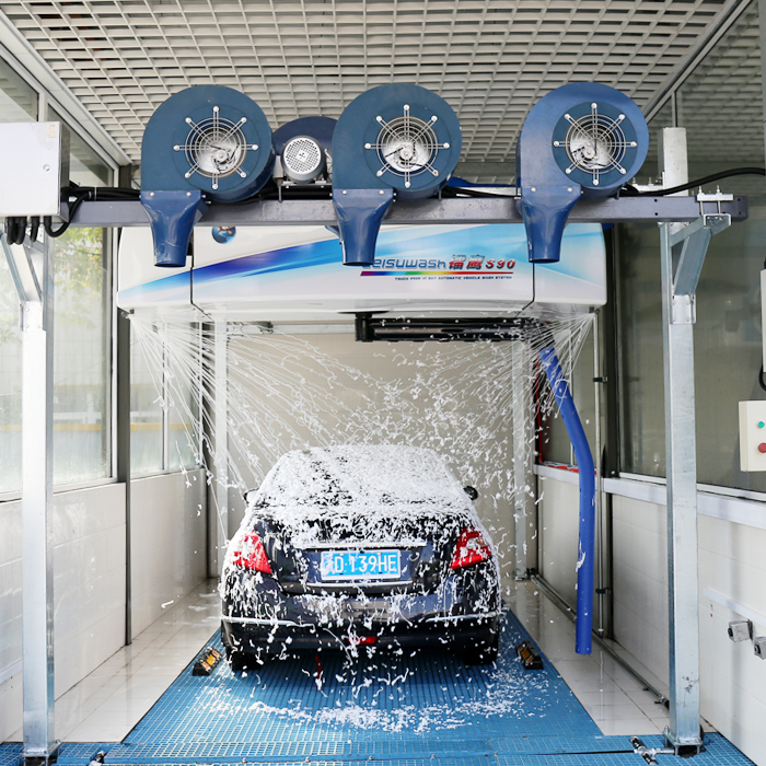 touchless car wash with drying system