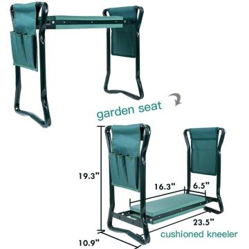 EASTOMMY Garden Kneeler Seat With Tool Bag Pouch EVA Foam Pad