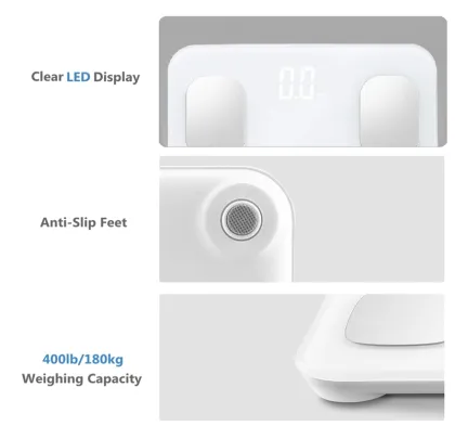 SENSSUN Professional Handheld 8 Electrodes Digital Fat Weight Analysis Scale