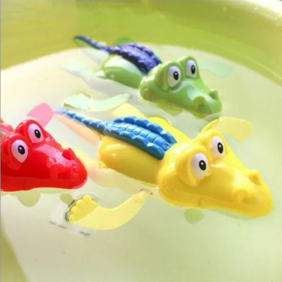1pc Baby Swim Toys Crocodile Baby Bath Swimming Toy Crocodile Wind Up Clockwork Baby Boy Toys Bath Jouet Bebe Juguetes