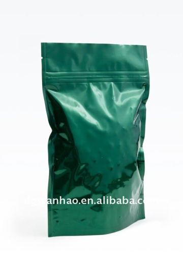 Green Aluminium foil bottom gusset bag