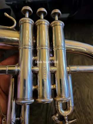 High Quality Bach Flugelhorn Bb Trumpet 183 Silver Popular Musical instrument With Case Free Shipping