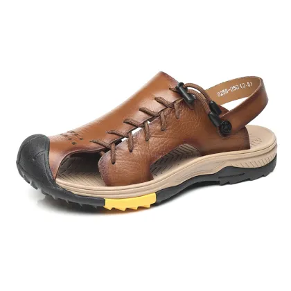 2024 New Summer Men's Outdoor Leather Sandals