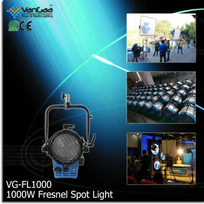 Zoom DMX 1000W LED Light: A Studio Video Light with ARRI Fresnel Features and 220V Compatibility