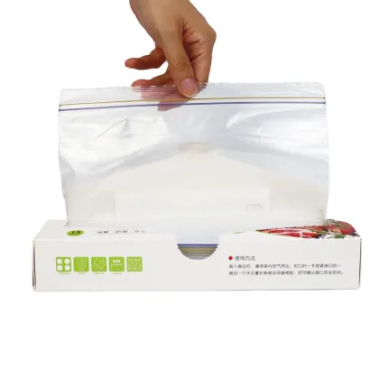 Food & Freezer Reusable Ziplock Bags Ziplock Pouches Storage Plastic Bags for keep food fresh-Pack