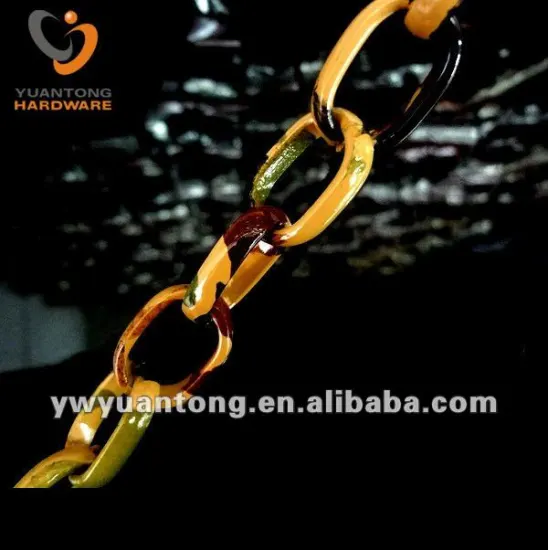 colorful aluminum jewelry O Chain