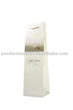 Paper Gift Bag packaging for wine bottle