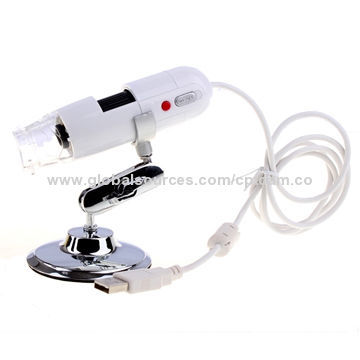 10 to 800x Mini Handheld USB/Digital Microscope with 1.3MP Lens, 4 LEDs