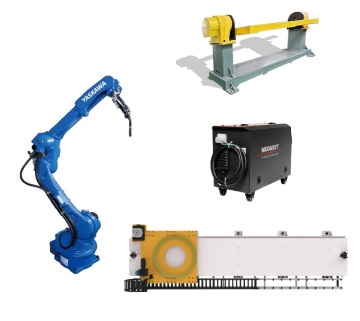 YASKAWA AR2010 Welding Robot System with CNGBS Positioner and MEGMEET Welder for Automation