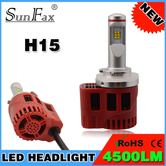 High-Efficient Heat Dissipation Structure P6 LED Headlight H15 4500LM/Bulb MINI SIZE 12-24v LED Car Lamp Bulb