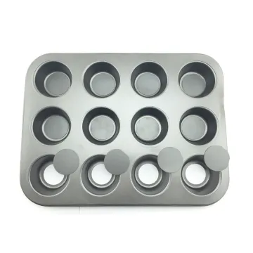 Non Stick 12 Cups Removeble Bottom Muffin Pan