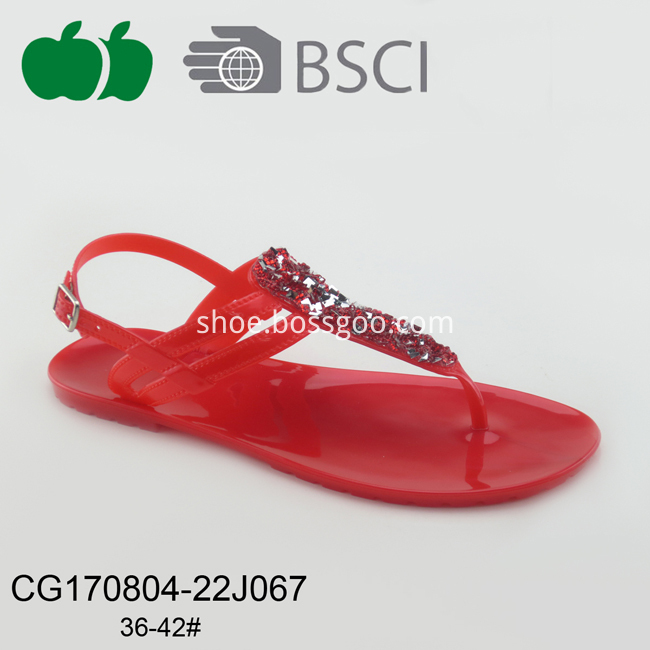 Hot New Summer Pvc Fashion Ladies Sandals