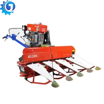 販売のために大豆ハーベスターの後ろを歩く：Bean HarvesterとGrass Cutter