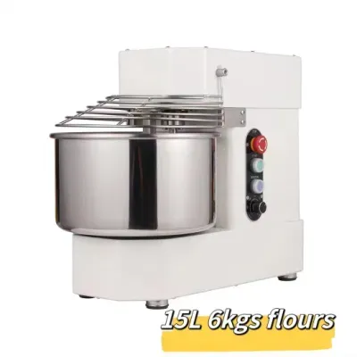 6kgs 15L Tabletop Spiral Dough Mixer Dough Bread Making Kneader for Sale