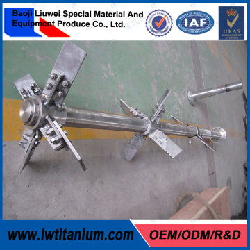 High Quality ASTM B338 Titanium Mixer Shaft for Sale