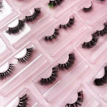Custom Wholesale Fluffy 3D Mink Fur Eyelash Packaging Boxes with Private Label Option