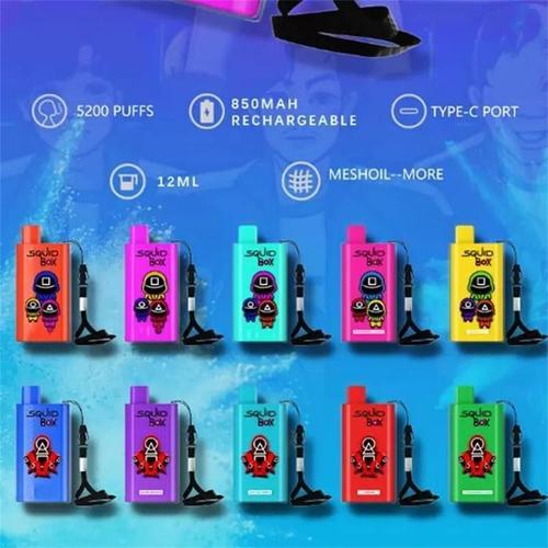 Disposable Pod Randm Squid Box 5200 Puffs Flavour